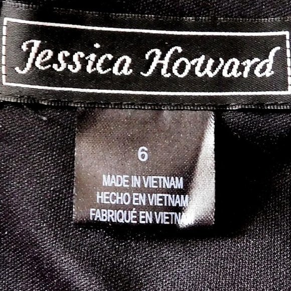 Jessica Howard Black Sleeveless Evening Dress - Picture 8 of 10